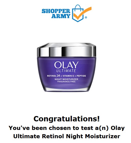 free olay product shopper army