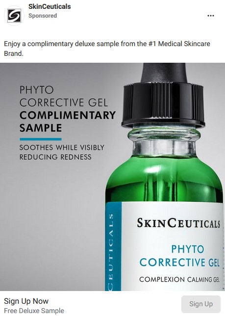 free skinceuticals phyto corrective gel sample