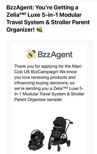 free baby gear from bzzagent