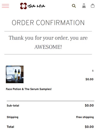 free isa mia samples
