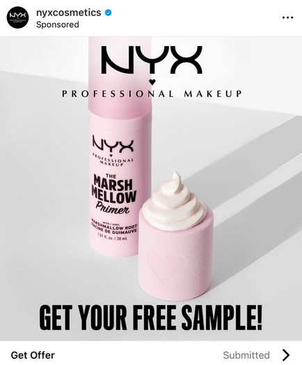 free nyx marh mellow primer sample