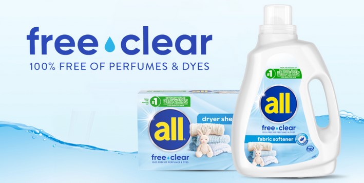 free all free clear softener and dryer sheets
