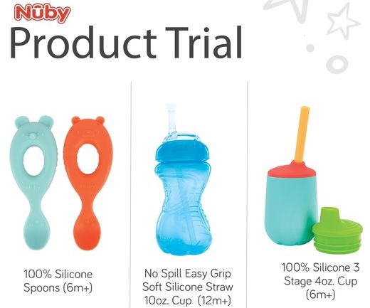 free nuby spoons cups bottles