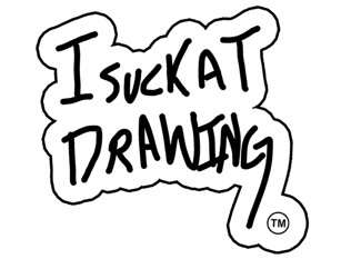 free i suck at drawing sticker