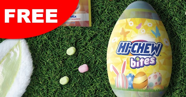free hi chew bites and merch easter