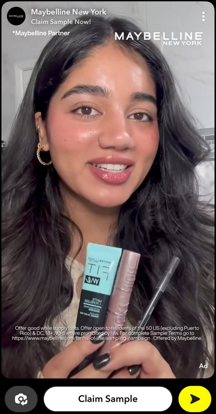 free maybelline samples
