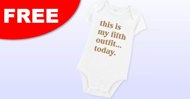 free carters onesie