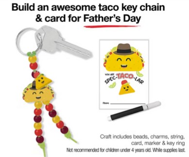 free key chain and card for fathers day jcpenney