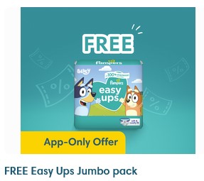 FREE Jumbo Pack of Pampers Easy Ups
