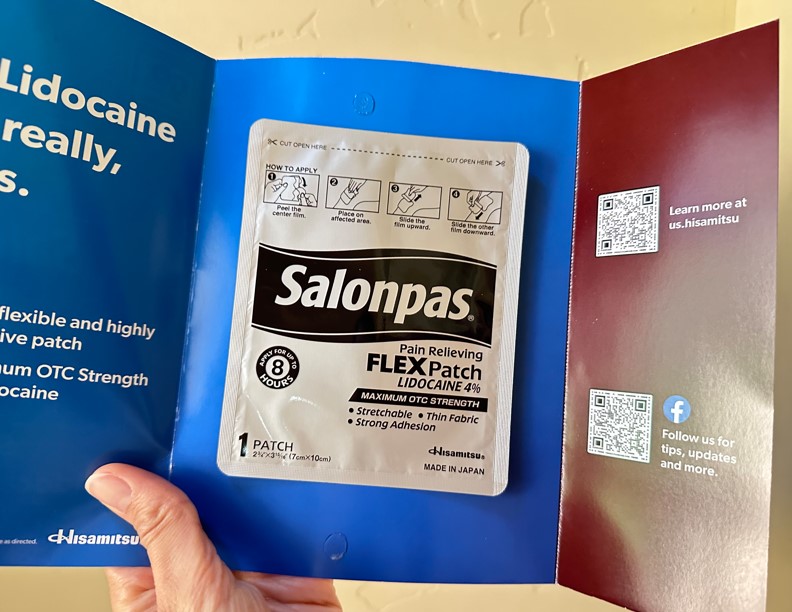 free salonpas patch sample i received