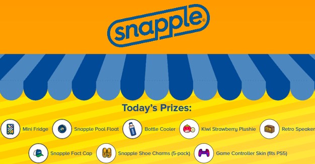 free snapple summer prizes