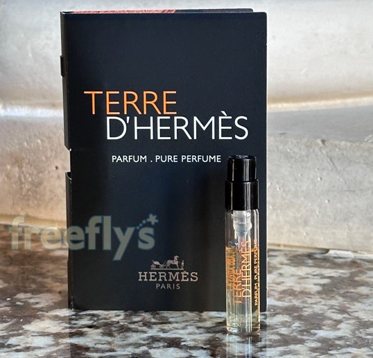 free terre d hermes perfume sample I received