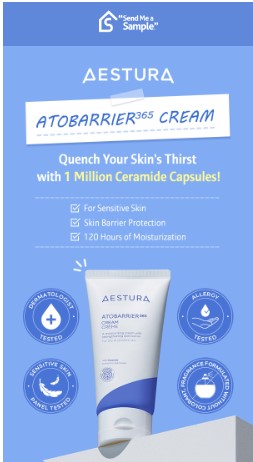 free aestura cream sample
