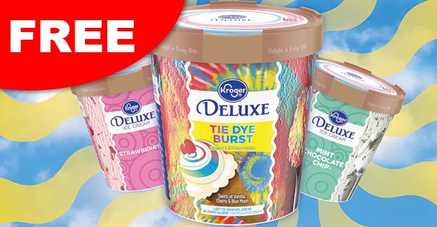 free kroger deluxe pint of ice cream