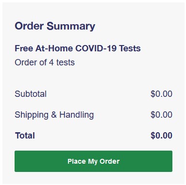 4 free covid tests order