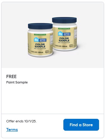 free lowe's paint sample