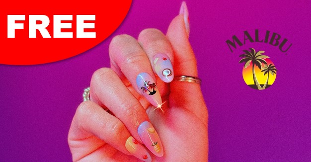 free malibu press on nails