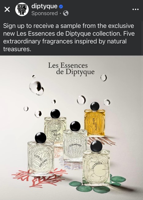 free diptyque fragrance sample