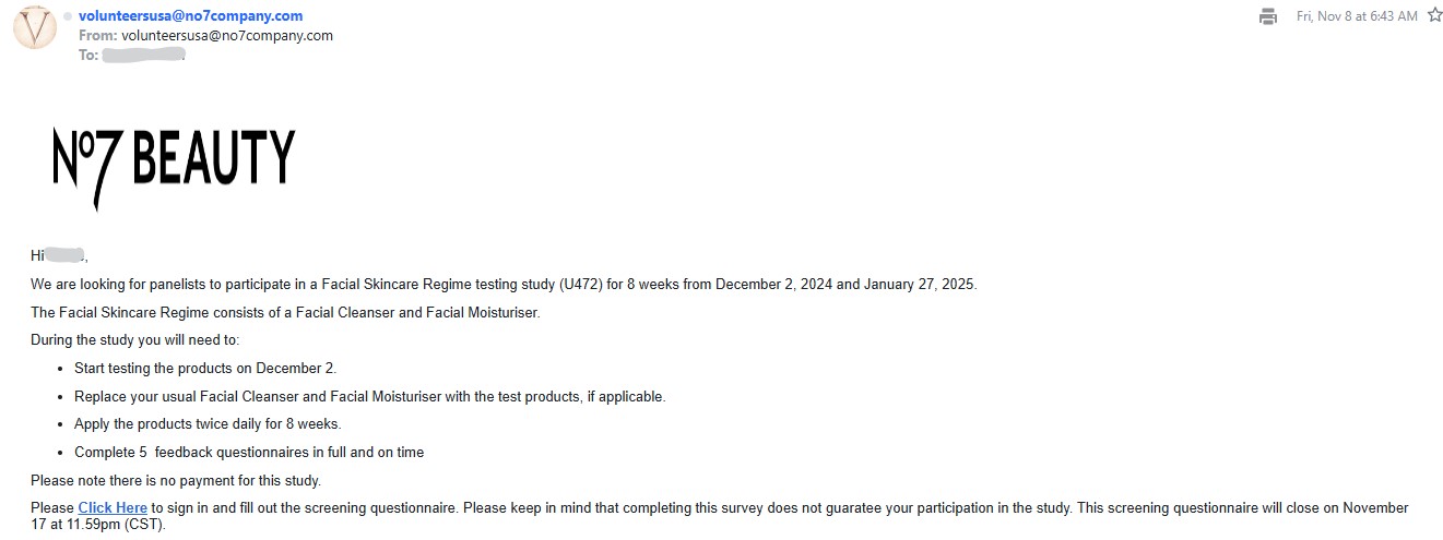 free no7 cleanser moisturizer