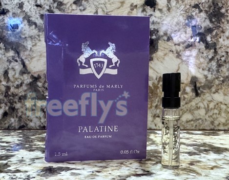 free parfums de marly palatine sample I received