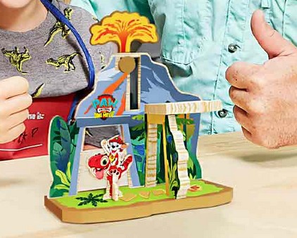 free lowes dino island volcano