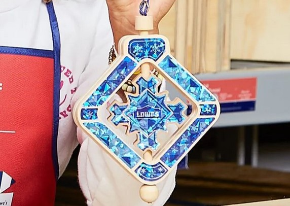 free lowes spinning snowflake