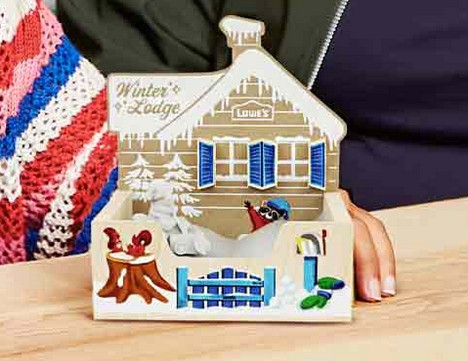 free lowes winter play lodge
