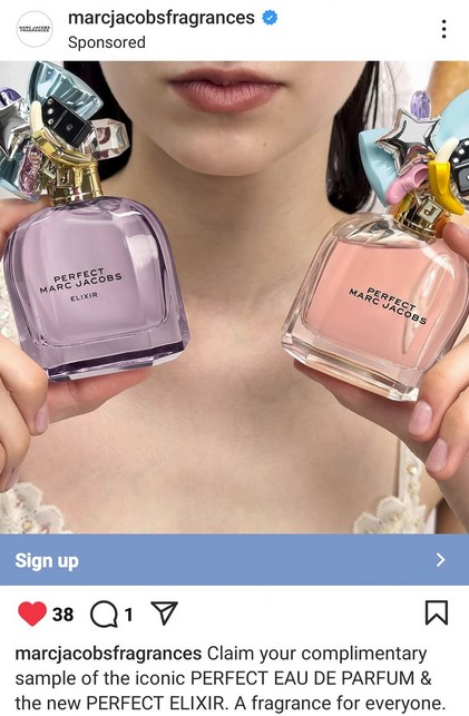 free marc jacobs perfume samples