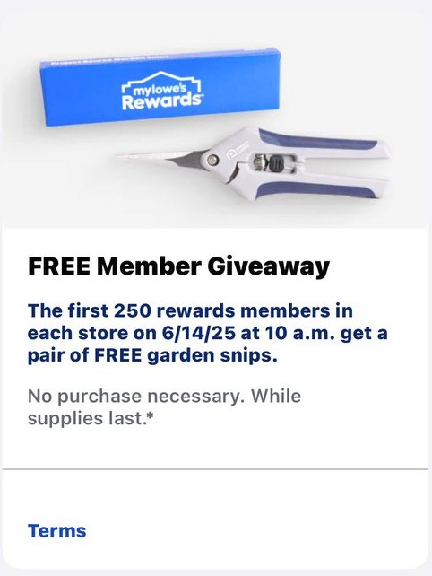 free pair of garden snips