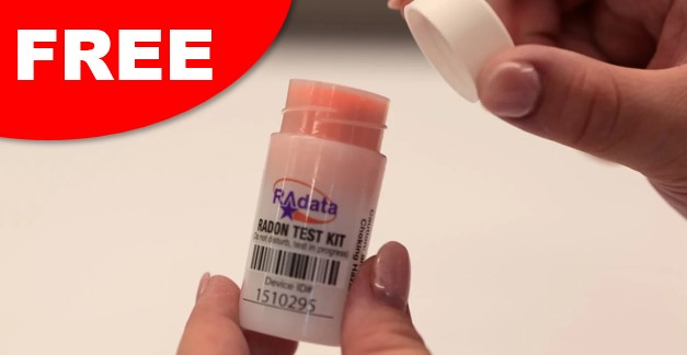 free radon test kit