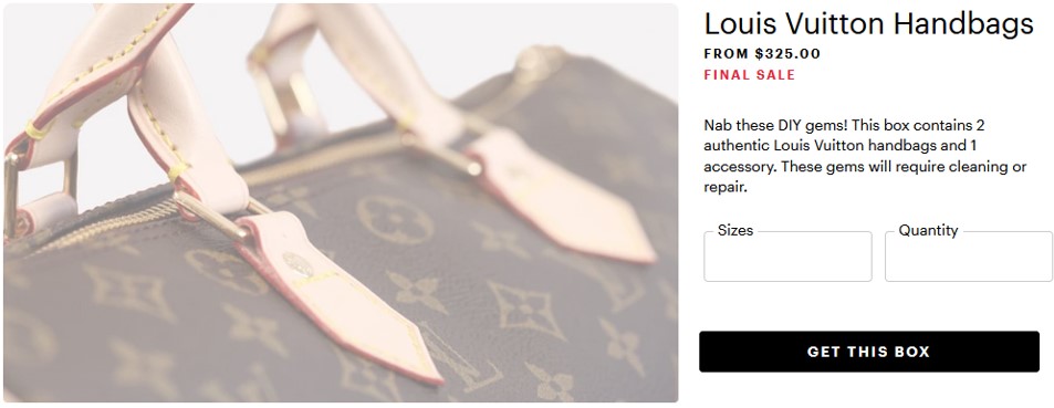 louis vuitton bag and accessory deal