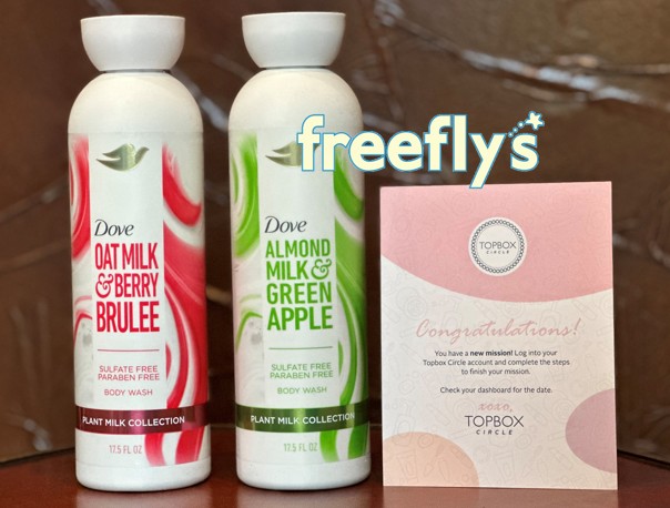 free dove body wash i received