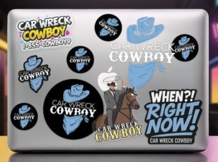 free cowboy sticker pack