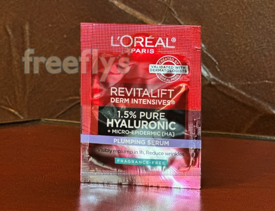 free loreal revitalift plumping serum sample i received