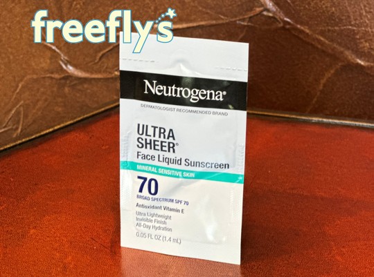 free neutrogena ultra sheer sunscreen sample i received by mail