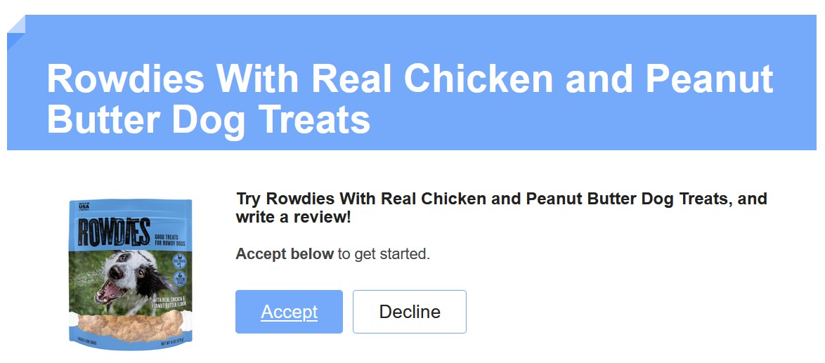 free rowdies dog treats