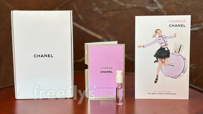 free chanel chance perfume sample I received by mail