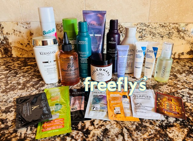 some of the hair products i got for free