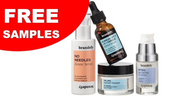 free brandefy skincare samples