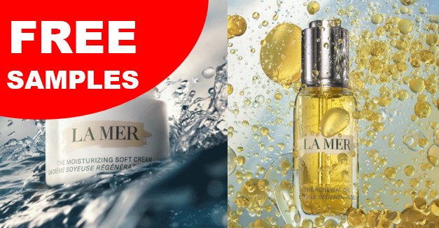 free la mer cream and renewing oil samples