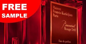 free sample maison francis kurkdjian baccarat rouge 540