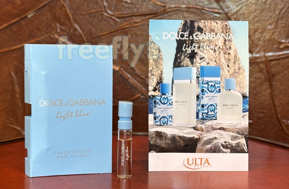 free DG light blue perfume sample i received by mail