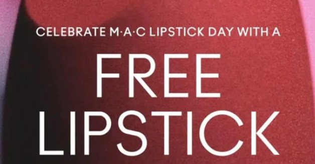 free lipstick from mac for national lipstick day