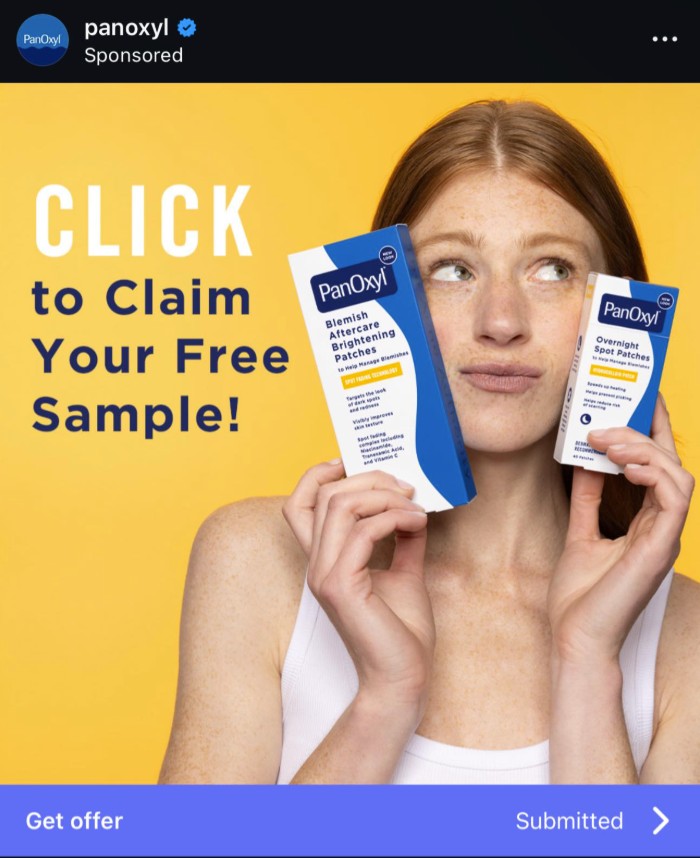 free panoxyl pacthes