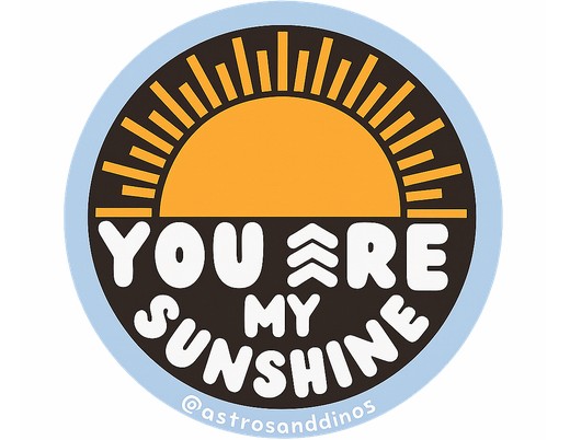 free you are my sunshine sticker