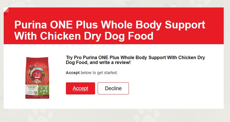 free purina plus whole body dog and cat food