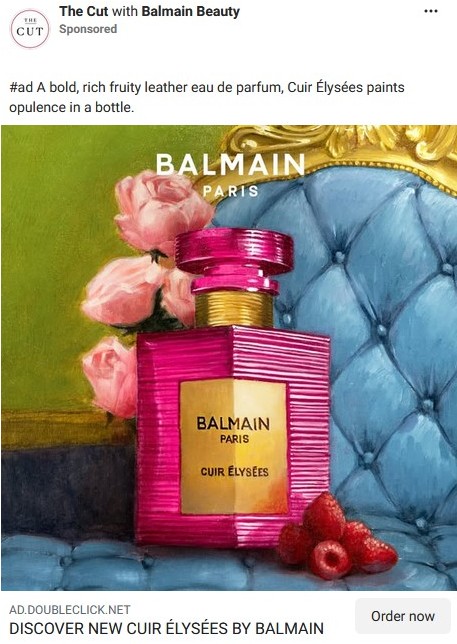free sample offer balmain cuir elysees