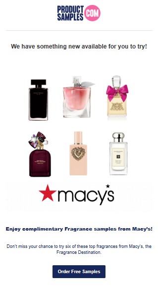 free fragrance sample box productsamplescom 1225