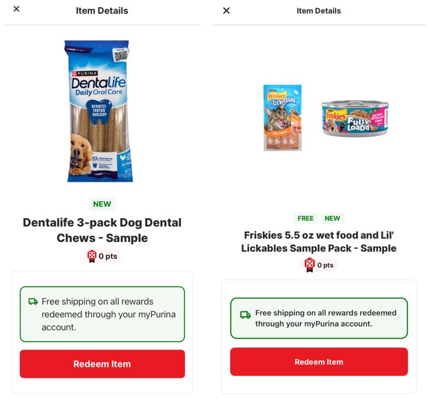 free purina dental life and friskies