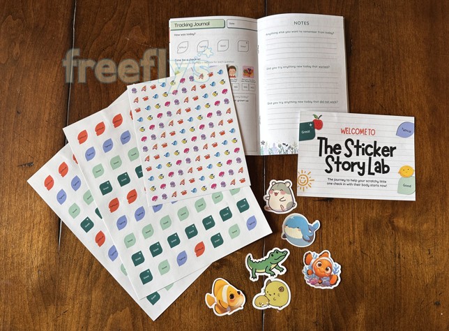 free sticker story lab stickers and book i received